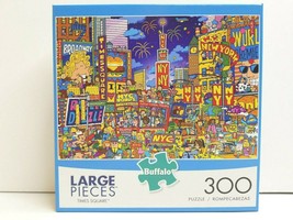 Times Square NYC 300 Large Puzzle Pcs Fun Activity Entertain Mind Adult ... - $21.77