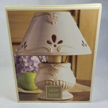 New Lenox Butler&#39;s Pantry Ivory Candle Lamp With Shade 11&quot; X 8&quot; Nib - £35.36 GBP