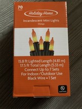NEW Holiday Home 70 light Orange mini  Light Set 15.8 ft indoor/outdoor - £4.76 GBP