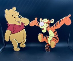 Disney Winnie The Pooh And Tigger Pressed Cardboard Wall Hanging Decor Set of 2 - £15.49 GBP