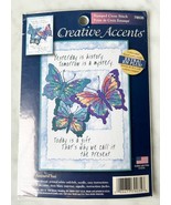Dimensions Today is a Gift Butterfly Stamped Cross Stitch Kit 5&quot; x 7&quot; NE... - £7.54 GBP