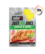 12x Packets Weber Just Add Juice Garlic Herb Marinade Mix 1.12oz | Fast ... - £20.02 GBP