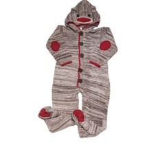 Crazy 8 Baby Toddler 18 - 24 Months Sock Monkey Romper Costume Boy Girl Unisex - £14.05 GBP