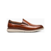 Nunn Bush Chase Moc Toe Slip On Walking Shoes Cognac Multi 85092-229 image 3