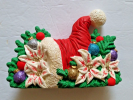 Vintage 1994 Nowells Inc. Ceramic Painted Santa Hat Table Decoration - £15.72 GBP