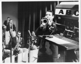 Anthony Ray plays trumpet by TV camera vintage original 7x9 inch TV photo - £19.65 GBP