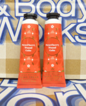 2 Bath &amp; Body Works Strawberry Pound Cake Shea Butter Hand Cream Travel ... - $8.95