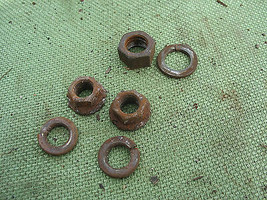 Front Shock Strut Mounting Nuts 1988 88 Kawasaki Mule 1000 KAF450 Kaf 450 - $8.42