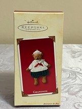 GRANDSON ~ 2002 ~ Teddy Bear ~ Hallmark Keepsake Ornament - £7.93 GBP