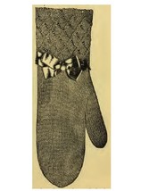 Ladies Mittens. Vintage Knitting Pattern. PDF Download - £1.96 GBP