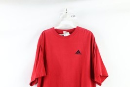 Vintage Y2K 2003 Adidas Mens Large Faded Spell Out Short Sleeve T-Shirt Red - £31.51 GBP