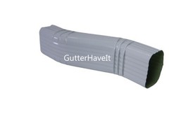 1 - Aluminum Downspout A Gutter (3” offset) Zig Zag Elbow – 2” x 3” inch... - $20.89