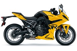 2024 GSX-8R yellow profile Motorcycle | 24x36 inch POSTER | - £17.92 GBP