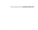 The Acoustic Adrian Belew [Audio CD] - $39.99