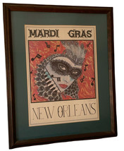 1988 Signed George Luttrell New Orleans Mardi Gras Print Poster - $148.00