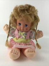 Vintage Magic Nursery Doll Baby 15&quot; Toddler Girl 1989 Mattel Original Ou... - $43.51