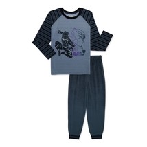 Marvel Black Panther Boys Long Sleeved Pants 2 Pc Pajama Set Grey Size 4/5 NWT - £13.70 GBP
