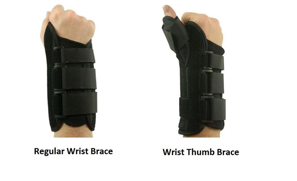 Premium Wrist Brace and Wrist Thumb Splint - Left or Right - SIZES avail... - $10.62