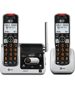 2-Handset Cordless Phone AT&amp;T Home Answering Machine Caller ID Long Range - £44.05 GBP