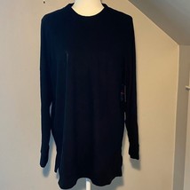 Tommy John Zen ribbed long sleeve crew neck top. X-large in black. Loung... - $37.40