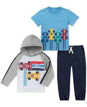 Kids Headquarters Baby Boys 3-Pc. Race Car Tee and Jogger Pants Set, 24 Months - $28.00