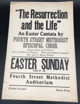 VTG Christian Easter Sunday The Resurrection and the Life Billboard 11&quot; ... - £36.37 GBP