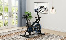 Indoor Cycling Bike with LCD Monitor,Ipad Mount for Home Cardio Gym Machine - £237.33 GBP