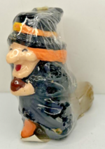 Vintage Halloween Witch on Broom Candle New in Packaging 3&quot; SKU H502 - £15.27 GBP
