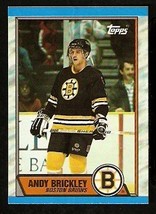 Boston Bruins Andy Brickley Rookie Card RC 1989 Topps Hockey Card #29 nr mt    - £0.39 GBP