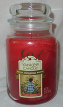 Yankee Candle Large Jar Candle 110-150 hrs 22 oz MAGICAL XMAS HAPPY MORNING - $38.29