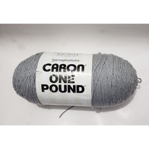 Caron One Pound Jumbo 1 Skein Yarn Soft Grey Mix Yarnspirations 294010 - £7.91 GBP