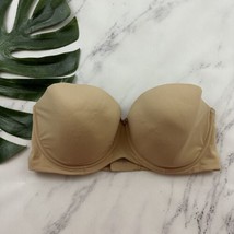 Soma Embraceable Strapless Bra Size 36 DDD Nude Beige Underwire Solid - £15.47 GBP