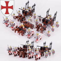 Medieval Castle Teutonic Knights Templar War Chariot Military Soldier Mi... - £43.27 GBP