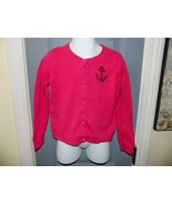 Vineyard Vines Pink Solid Cardigan W/ Anchor Size 3T/4T Girl&#39;s EUC READ ... - £22.39 GBP