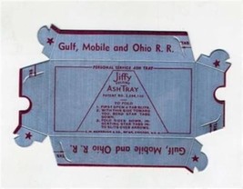 Gulf Mobile &amp; Ohio Railroad  Personal Service Folding Ashtray  MINT Jiffy  - $15.88