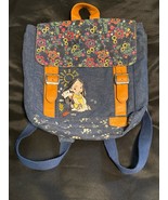 Disney Animators&#39; Collection Pocahontas Mini Backpack Denim Floral Faux ... - $53.27 CAD