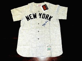 WHITEY FORD 1961 WSC YANKEES HOF SIGNED AUTO MITCHELL &amp; NESS FLANNEL JER... - $890.99