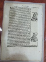 Page 224 De Incunable Nuremberg Chronicles, Done En 1493 - £124.86 GBP