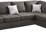 Poundex Bobkona Kemen 2-Pieces Sectional Sofa | Linen-Like Polyfabric Le... - $1,813.99