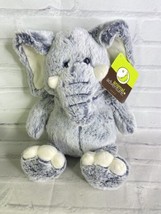 NEW Animal Adventure Gray White Elephant Tusks Soft Stuffed Plush Toy 2018 - £21.95 GBP