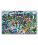 Poster Dei Simpsons Paesaggio Urbano Di Springfield Nuovo 24x36 - $3,357.90 MXN