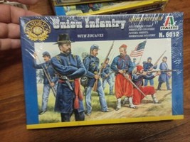 Italeri 6012 American Civil War Union Infantry With Zouaves 1/72 Scale Model Kit - £7.43 GBP