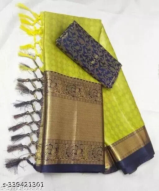 NEW INDIAN DESIGNER WEDDING AND SOFT RICH PALLU SAREE BLOUSE FOR WOMEN