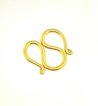 24k Solid Gold Clasp Lock For Necklace (Size: Extra Large 3/4” X 3/4”) - £232.93 GBP