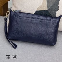 Genuine Leather High Quality Women Messenger Bag Wristlet Day Clutch Bag Female  - £26.64 GBP