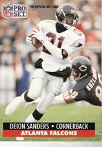 DEION SANDERS 1991 PRO SET # 98 - $32.38 MXN