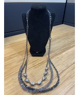 Gorgeous Vintage Layered Beaded Necklace Fashion Estate Jewelry Statemen... - $13.52 CAD