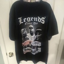 RARE VTG Shaka Wear Hip Hop Legends T Shirt Size 2XL Biggie Smalls Eazy ... - $193.05