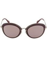 New w/Box Miu Miu MU50RS TKW4M2 Sunglasses Bordeaux w/ Pink / Mirrored G... - $162.36