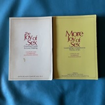 Joy of Sex &amp; More Joy of Sex 2 book lot Gourmet Guide illustrated - £15.94 GBP